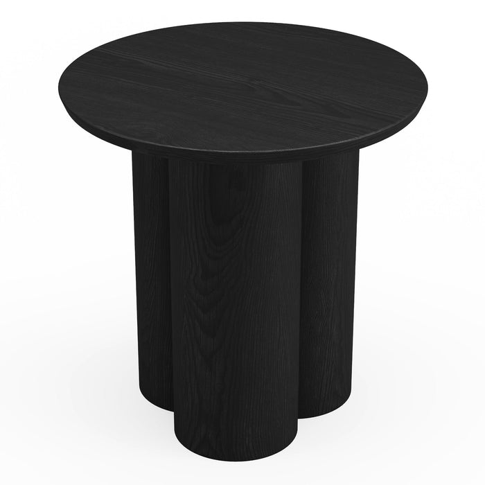 Zwarte houten salontafel met 45 cm blad