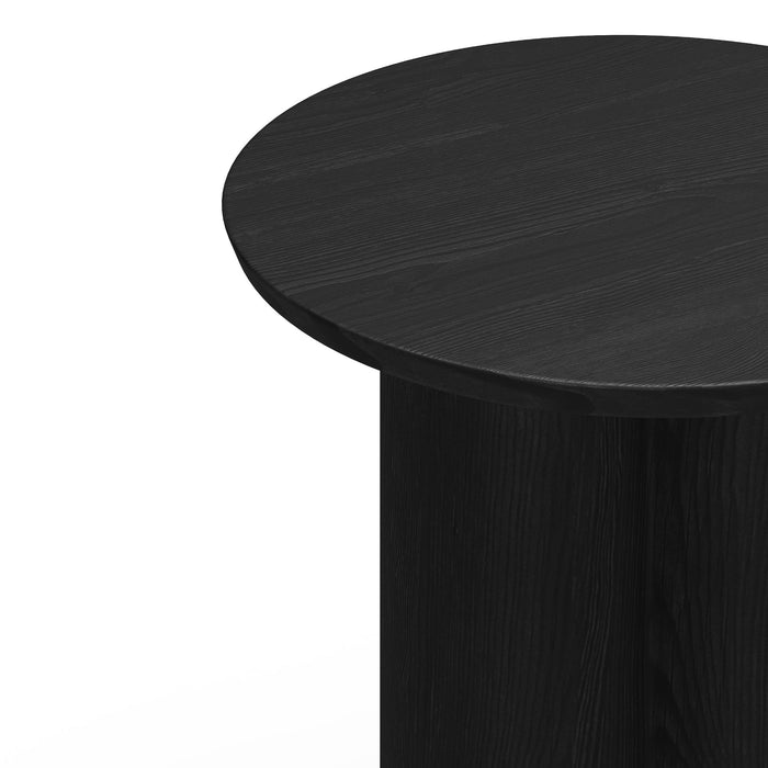 Zwarte houten salontafel met 45 cm blad