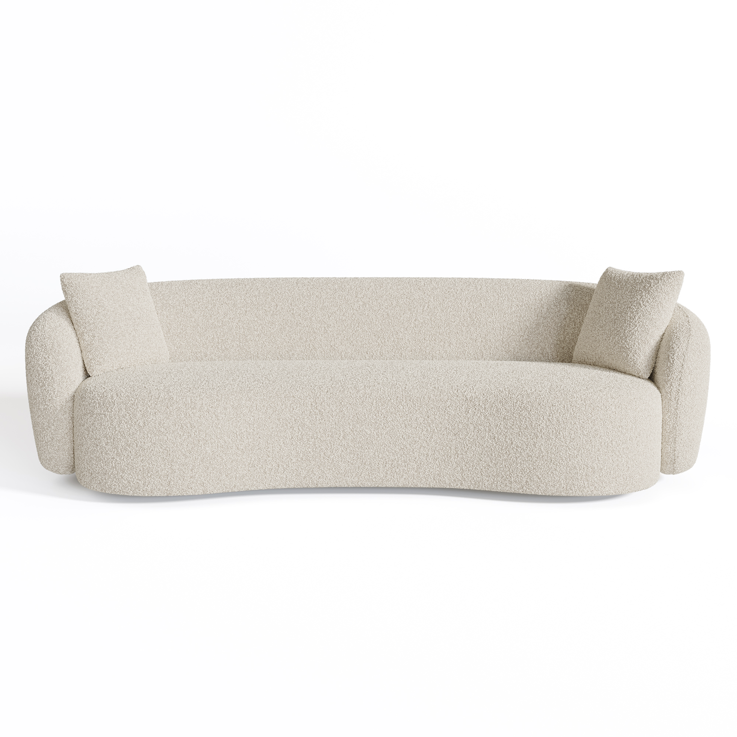 3-zits crème boucle bank 210cm