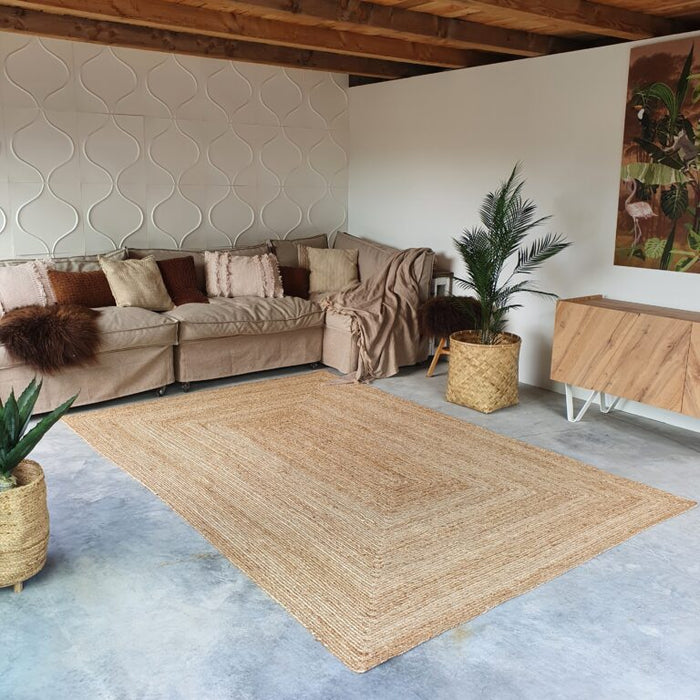 Mrcarpet Jute Vloerkleed Rechthoek naturel 240 x 340cm (Populair)