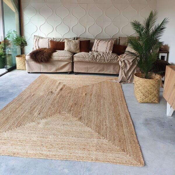 Mrcarpet Jute Vloerkleed Rechthoek naturel 240 x 340cm (Populair)