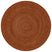 Mrcarpet Rond jute vloerkleed Roest|terracotta 120cm
