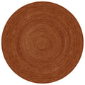 Mrcarpet Rond jute vloerkleed Roest|terracotta 120cm