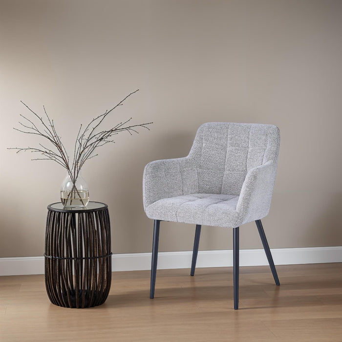 Livingfurn - Eetkamerstoel Beige - Zithoogte 51cm - Bronco - Set van 2