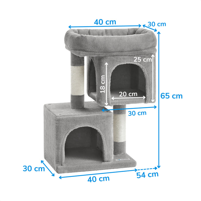 ACAZA Krabpaal - Krabpaal voor Katten - Lichtgrijs - 65 cm hoog