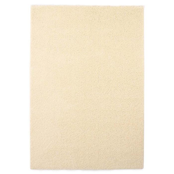 Tapeso Hoogpolig vloerkleed shaggy Trend effen - crème - 200x300 cm