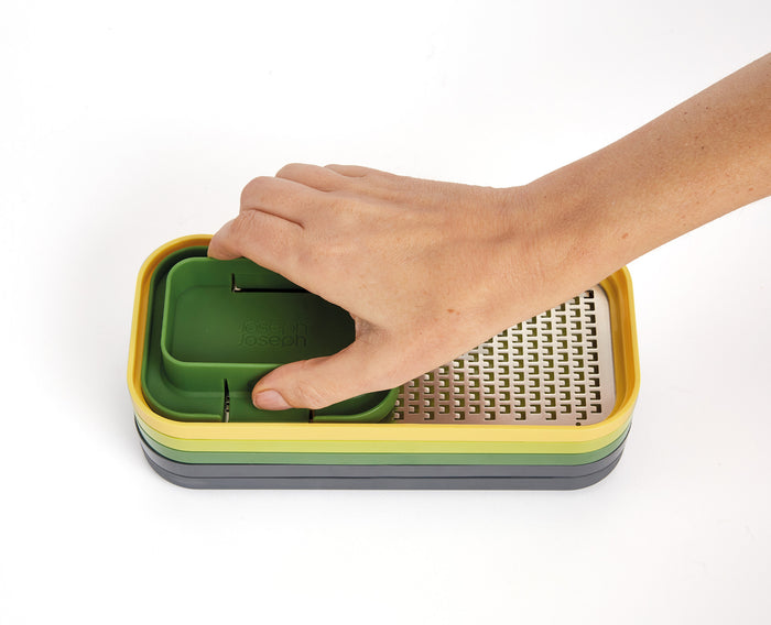 Joseph Joseph - Multi-Prep Compact Mandoline met Opvangbak 6-Delig