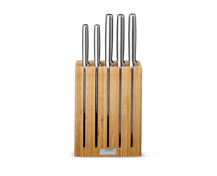 Joseph Joseph - Elevate Steel Messen met Houder Bamboe 5-Delig