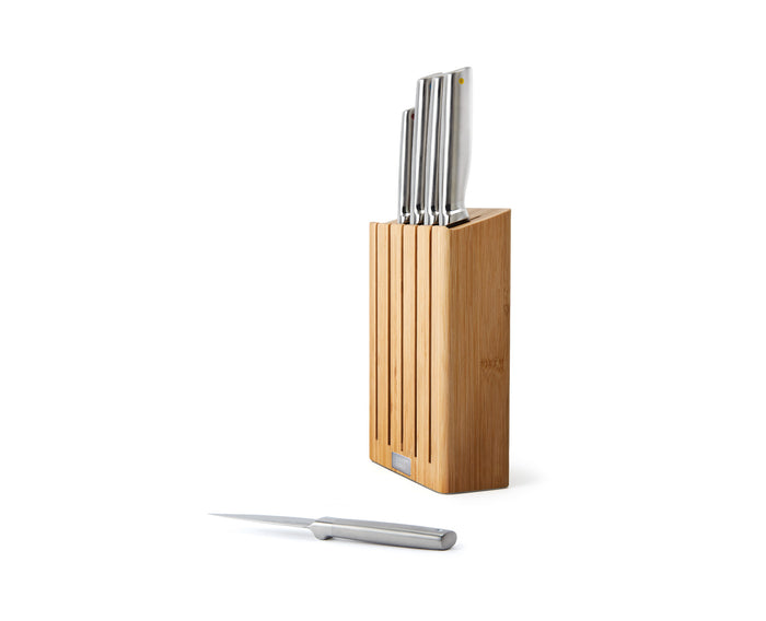Joseph Joseph - Elevate Steel Messen met Houder Bamboe 5-Delig