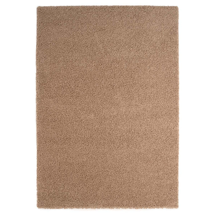 Tapeso Hoogpolig vloerkleed shaggy Trend effen - beige - 300x400 cm