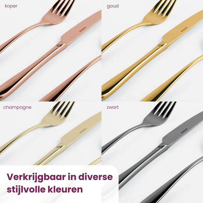 Sambonet Bestekset Linear - Champagne - 30 delig | 6 personen