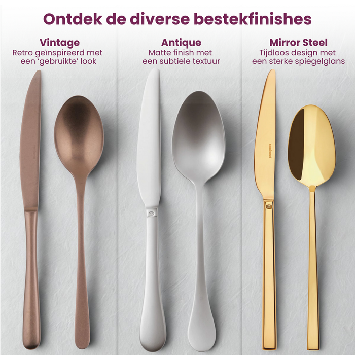Sambonet Bestekset Taste - Koper - 36 delig | 6 personen