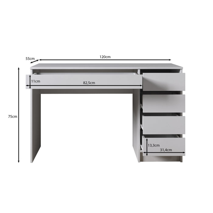 Meubella - Kaptafel Arco - Beige - 120 cm