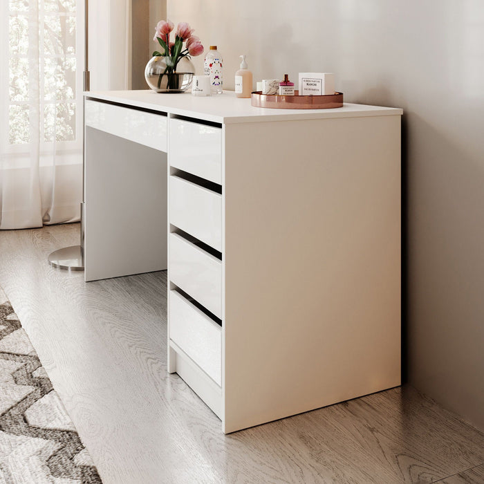 Meubella - Kaptafel Arco - Wit hoogglans - 120 cm