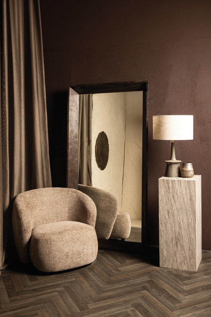 PTMD Zuil Raai - 36x36x90 cm - Marmer - Naturel