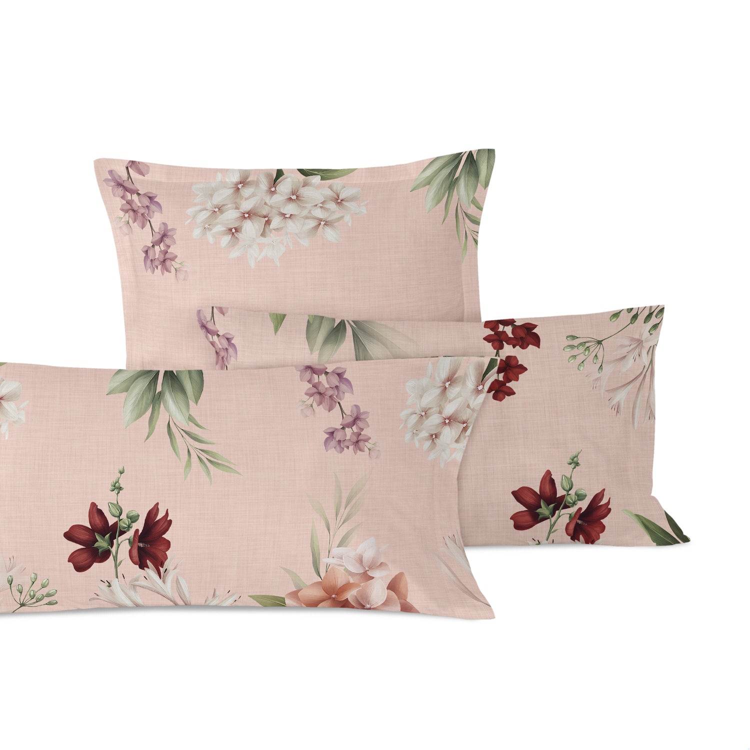 Summer floral Kussensloop 60x60 cm Happyfriday, Veelkleurig, 100% katoen, de kwaliteit van 200 TC