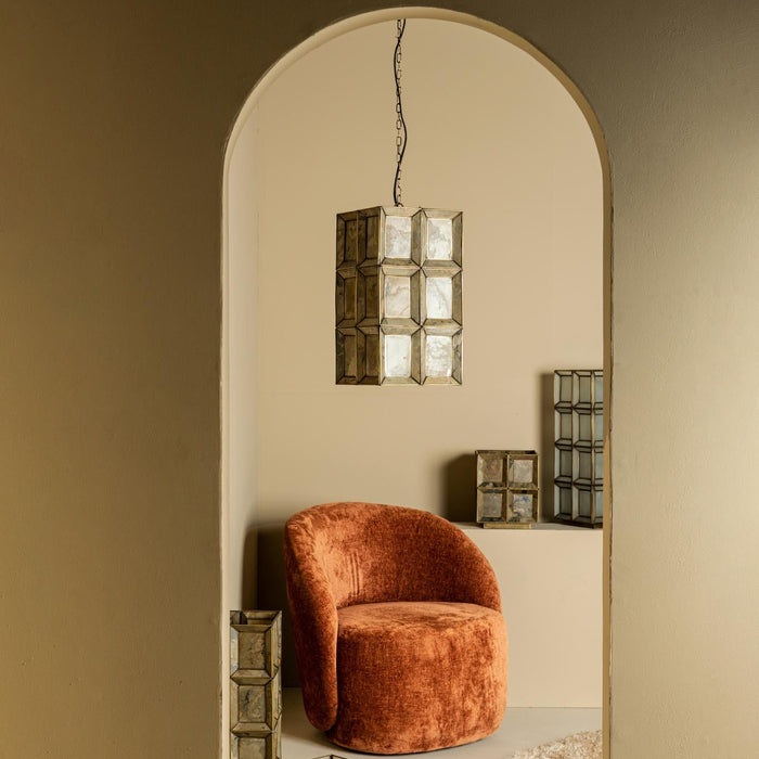 PTMD Layra White milk glass table lamp antique high