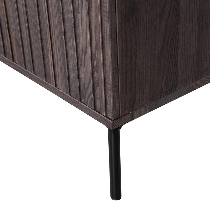 WOOOD New Gravure Dressoir B 200 cm - Essen - Espresso