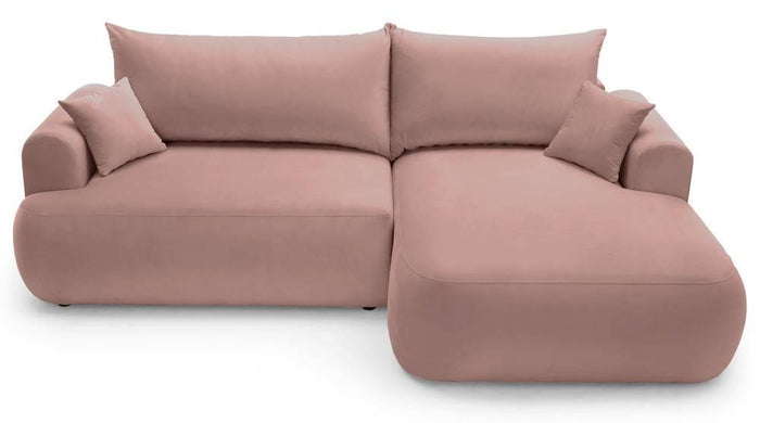 NADUVI Collection Hoekslaapbank Philipa rechts met opbergvak velvet