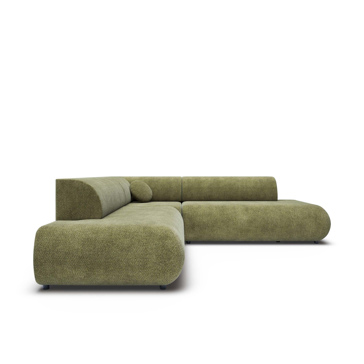 by fonQ Wisp Hoekbank Links/Rechts met Slaapfunctie - Chenille - Olijfgroen