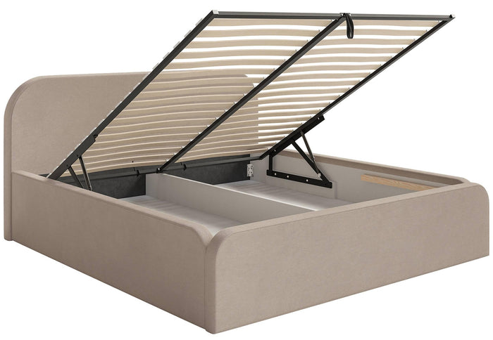 NADUVI Collection Bedframe Carina 180 x 200 met opbergvak fluweel