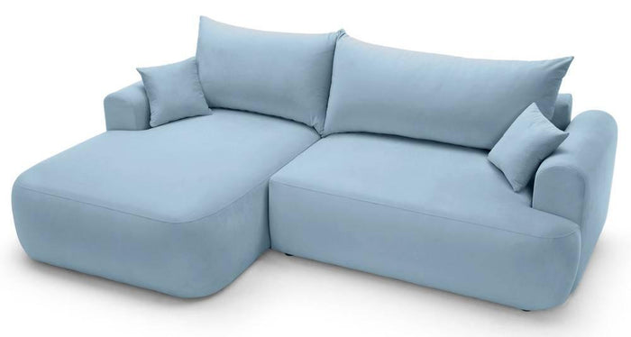 NADUVI Collection Hoekslaapbank Philipa links met opbergvak velvet