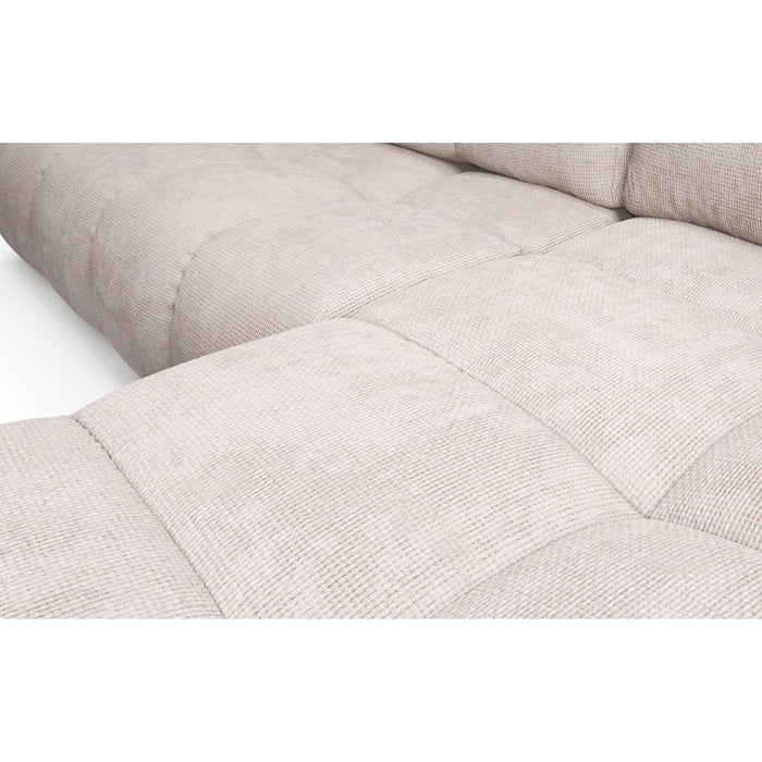 by fonQ Charme Hoekbank Rechts  met Slaapfunctie - Chenille - Greige