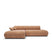 by fonQ Wisp Hoekbank met Chaise Longue Links met Slaapfunctie - Chenille - Terra