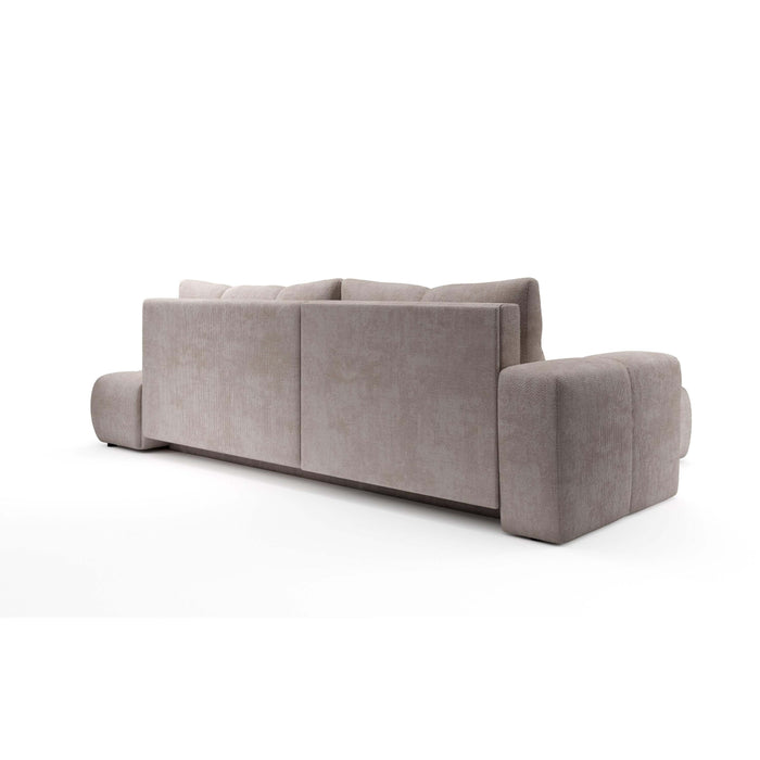 by fonQ Charme Hoekbank Links  met Slaapfunctie - Chenille - Greige