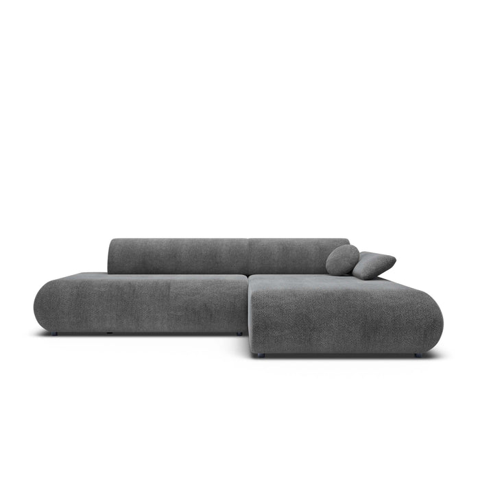 by fonQ Wisp Hoekbank met Chaise Longue Rechts met Slaapfunctie - Chenille - Antraciet