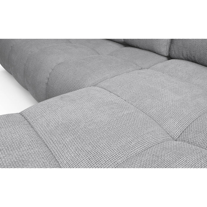 by fonQ Charme Hoekbank Rechts  met Slaapfunctie - Chenille - Donkergrijs