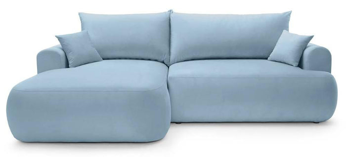 NADUVI Collection Hoekslaapbank Philipa links met opbergvak velvet