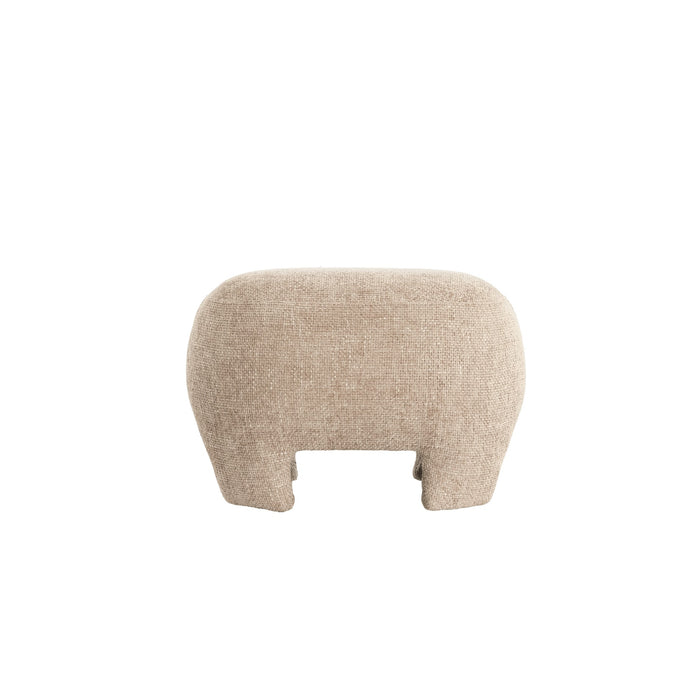 Light & Living Poef Zenica - Bruin - 53x41x38cm