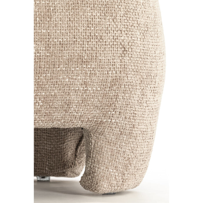 Light & Living Poef Zenica - Bruin - 53x41x38cm