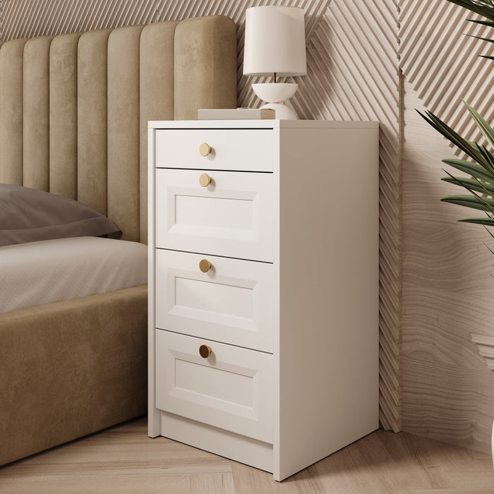 Meubella - Ladekast Rumble - Wit - 40 cm