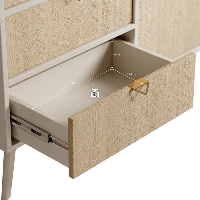 Meubella - Dressoir Essence - Beige - Licht eiken - 158 cm