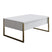 Giga Meubel - Salontafel Wit|Goud - 90x60x40cm - Luxe