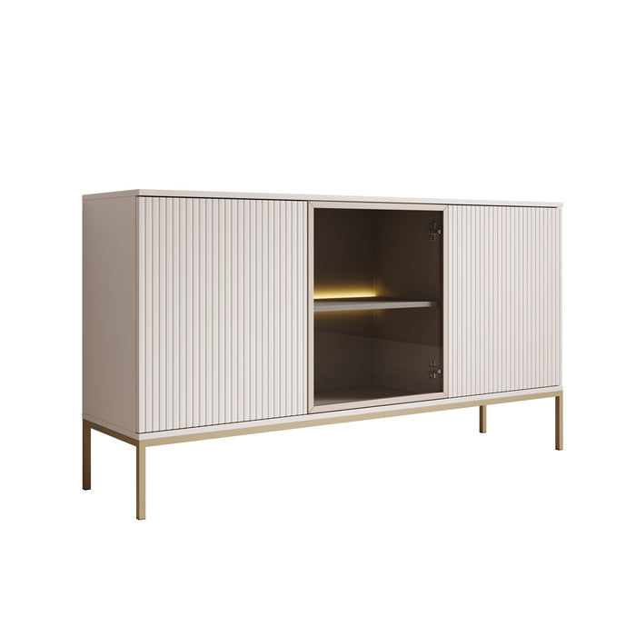 Meubella - Legend - Dressoir - Beige - 153x39x83 cm