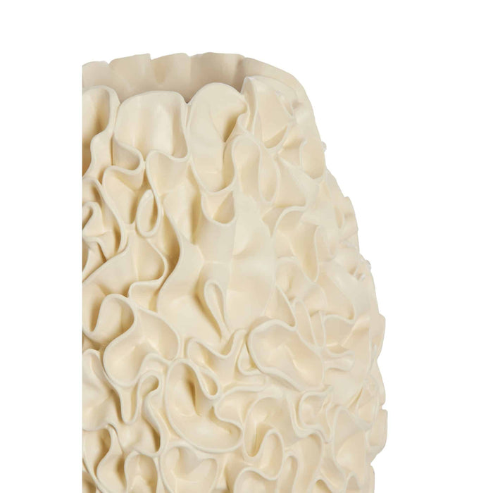 Light & Living Vaas Agello - Wit - Ø28cm