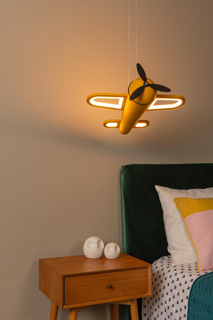 Lucide FOKKER Hanglamp - Geel