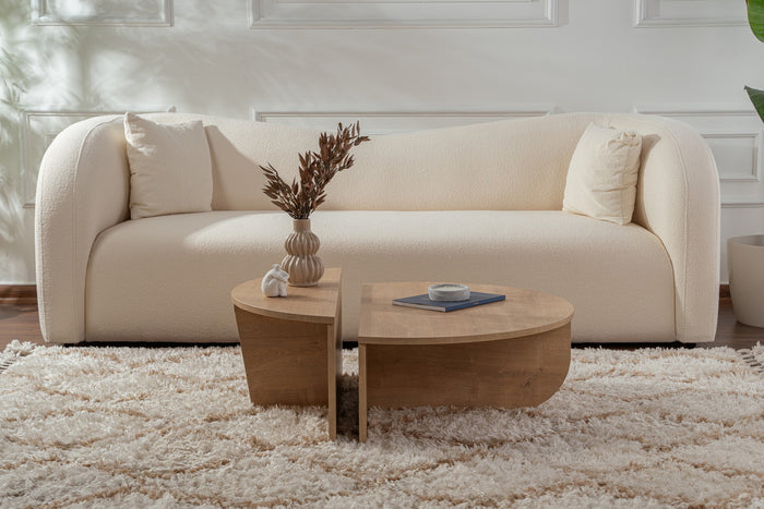 Giga Meubel - Salontafel Naturel Hout - 90x90x35cm - Orion