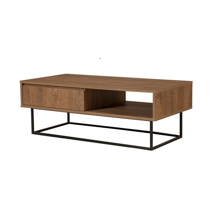 Giga Meubel - Salontafel Walnoot|Zwart - 120x60x43cm - Dale