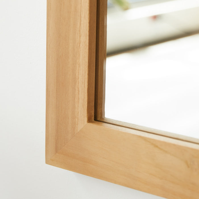Tikamoon - Teakhouten decoratieve spiegel 120x90 cm Tona