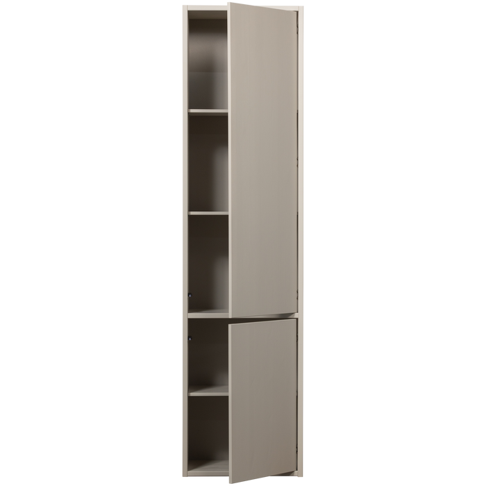 WOOOD Meggy Smalle Opbergkast - Grenen hout - Dust |Grijs - 215x55x40