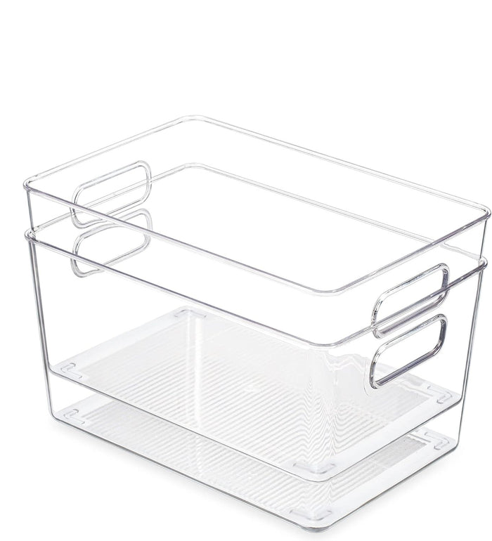 XIVADA Keukenkast Organizer Kato - XL - PET - Transparant - Set van 4