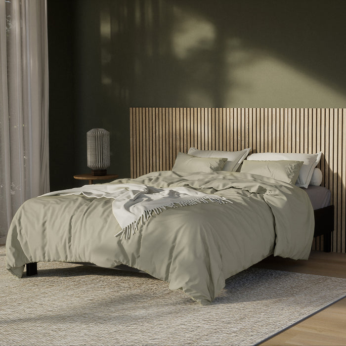 by fonQ Fresh Dekbedovertrek 200 x 200/220 cm - Sage Green