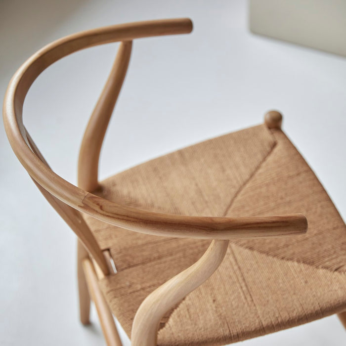 Tikamoon - Stoel van licht massief teakhout met vlechtwerk Blaise