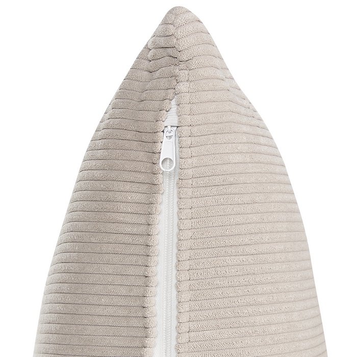 Beliani - LUSPA - Hoekbank - Taupe - Linkszijdig - Corduroy