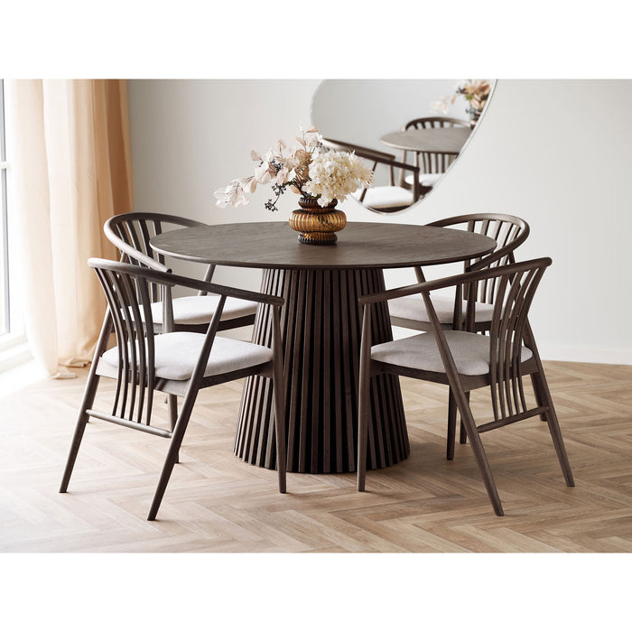 House Nordic Osaka Gerookt Eiken Eettafel Rond Ø120 cm