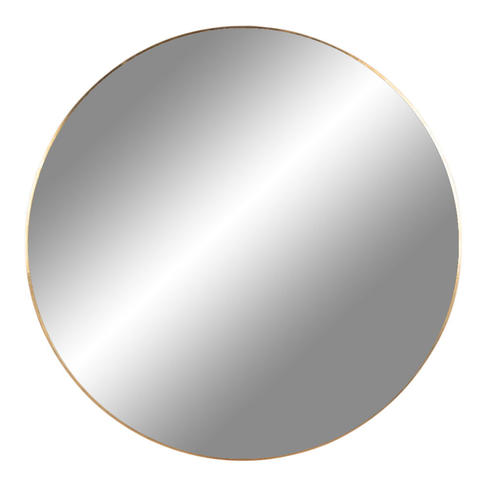 Jersey Mirror - Mirror, steel, brass look, ø100 cm